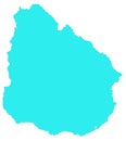 Uruguay map - Oriental Republic of Uruguay