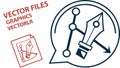 Vector files graphics icon, design element for graphic resources and files vector design Generative AI Royalty Free Stock Photo
