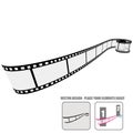 Vector film roll Royalty Free Stock Photo