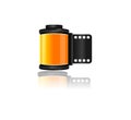 Vector Film Roll Graphic Royalty Free Stock Photo