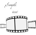 Vector film strip Royalty Free Stock Photo