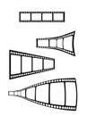 Vector film strip elements Royalty Free Stock Photo