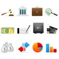 Vector finance icon set