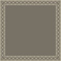 Vector fine floral square frame. Decorative element for invitations and cards. Border element Royalty Free Stock Photo