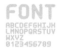 Vector fingerprint font