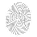 Fingerprint, thin line style