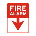 Vector Fire Alarm Symbol Sign Royalty Free Stock Photo