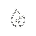 Vector fire flames sign illustration isolated Royalty Free Stock Photo