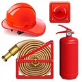 Vector Firefighter Accessories