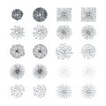 Vector fireworks elements