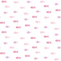 Vector fish seamless pattern. Royalty Free Stock Photo
