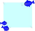 Vector fishes blue