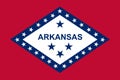 Arkansas state flag. Vector illustration