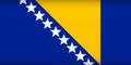 Vector flag of Bosnia and Herzegovina. Color symbol isolated Royalty Free Stock Photo