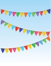 Vector flag garland