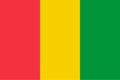 Vector flag of Guinea. Proportion 2:3. Guinean national flag. Republic of Guinea.