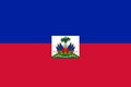 Vector flag of Haiti Royalty Free Stock Photo