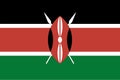 Vector flag of Kenya. Proportion 2:3. Kenyan national flag. Republic of Kenya.