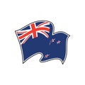 Vector flag of New Zealand. New Zealand Ensign