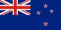 Vector flag of New Zealand. New Zealand Ensign