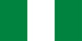 Vector flag of Nigeria. Proportion 1:2. Nigerian national flag. Federal Republic of Nigeria.