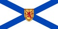 Vector flag of Nova Scotia province Canada. Halifax, Cape Breton
