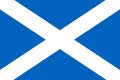 The flag of Scotland. Vector illustration. The Saltire