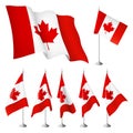 Vector flags of Canada