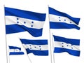 Vector flags of Honduras