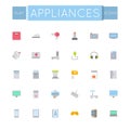 Vector Flat Appliances Icons