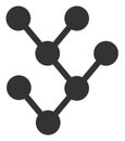 Vector Flat Binary Tree Icon Royalty Free Stock Photo