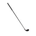 Vector flat black golf stick