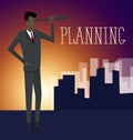Vector Flat Business Concept Royalty Free Stock Photo