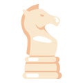 Vector Flat Chess Knight Icon