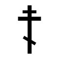 Vector flat christian orthodox cross