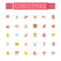 Vector Flat Christmas Icons