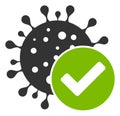 Vector Flat Coronavirus Confirmed Icon