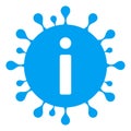 Vector Flat Coronavirus Info Icon