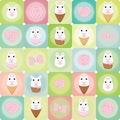 Vector flat creative background with bunny. rose and bow