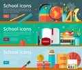 Vector flat design concepts of education Royalty Free Stock Photo