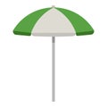 Flat design Beach Sun Parasol. Royalty Free Stock Photo