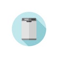 Vector flat design icon Dishwasher Royalty Free Stock Photo