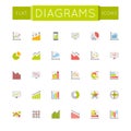 Vector Flat Diagrams Icons