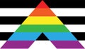 Vector flat heterosexual straight flag