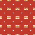 Vector flat hipster cameras seamless pattern