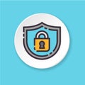 Vector flat icon closed access. UI/UX user interface. Royalty Free Stock Photo