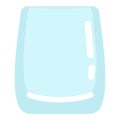 Vector Flat Icon - Empty Whiskey Glass