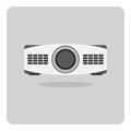 Vector of flat icon, projector