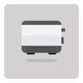 Vector of flat icon, toaster