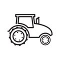 Vector tractor icon